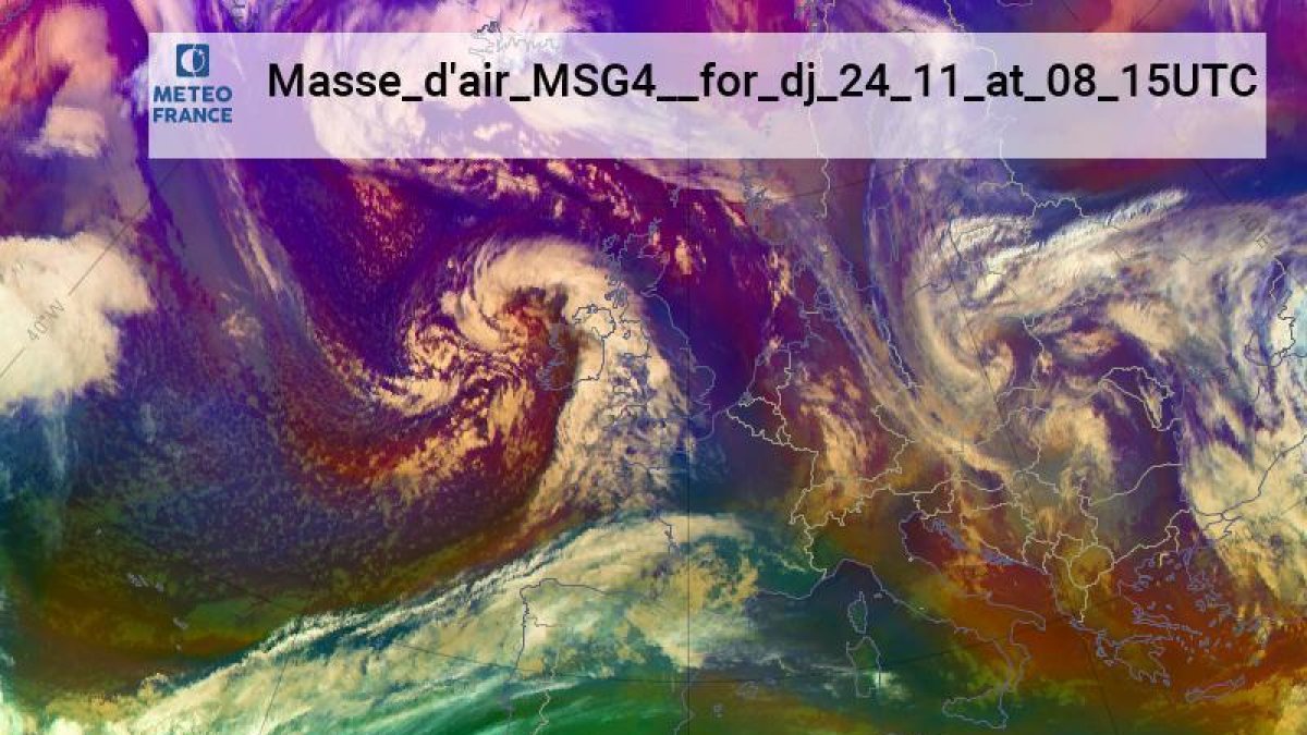 Mapes de previsió amb l'arribada de fronts avui
