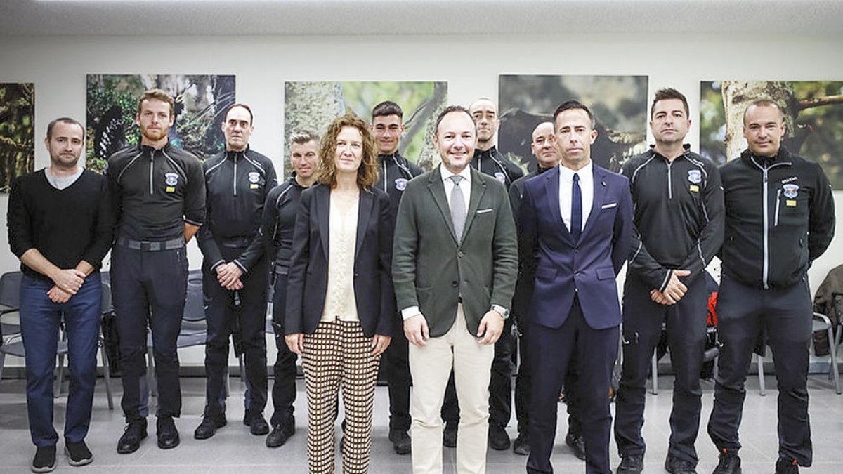 Un moment de l'acte de celebració del patró del cos de banders.