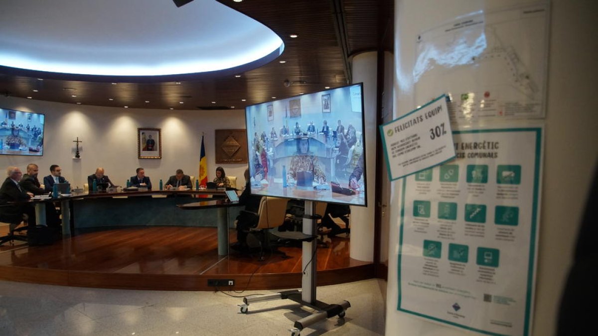 Sessió de consell de comú d'Encamp