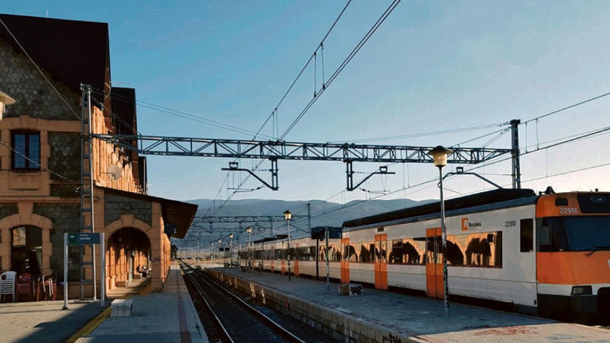L'estació de tren de Puigcerdà.