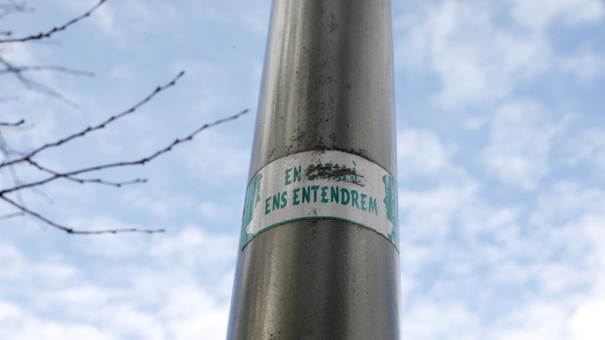 Cartell 'En català ens entendrem'.