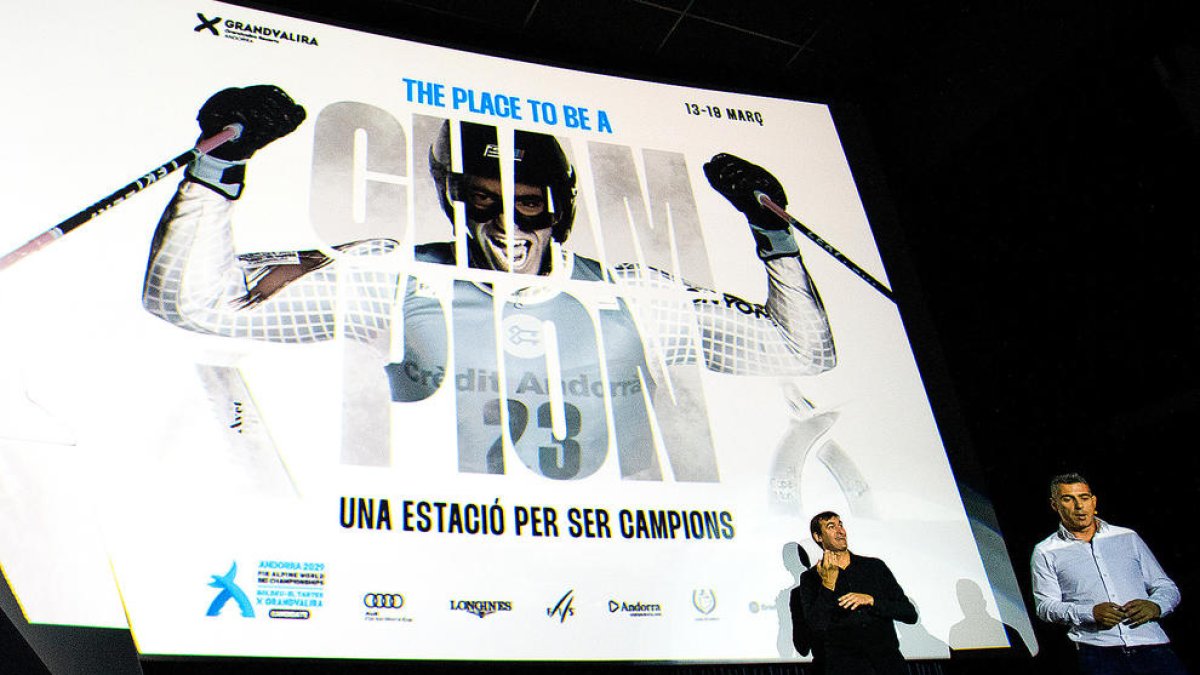 El director de màrqueting de les finals, David Ledesma, durant la presentació.