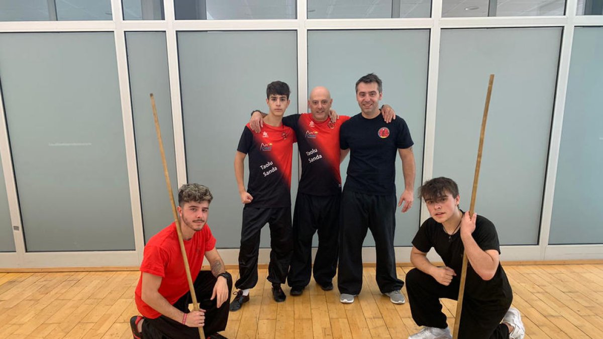 La selecció andorrana de wushu kungfu.