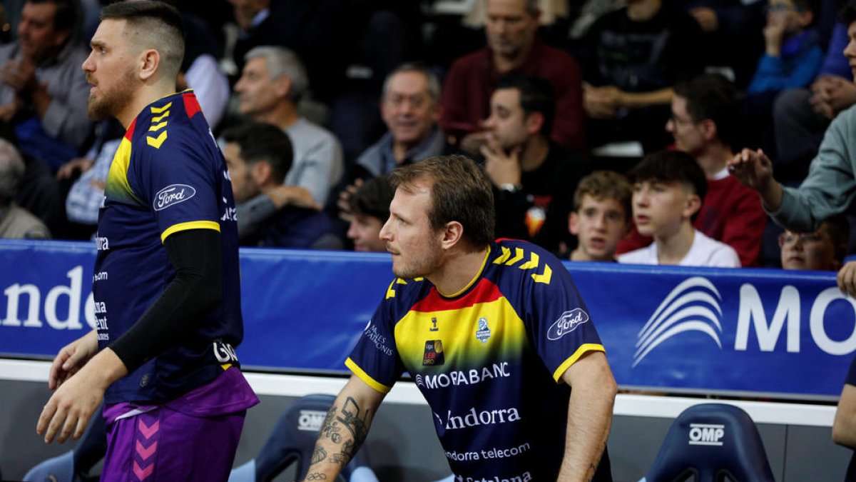 Marin Maric i Rafa Luz, al duel del MoraBanc contra el Força Lleida.
