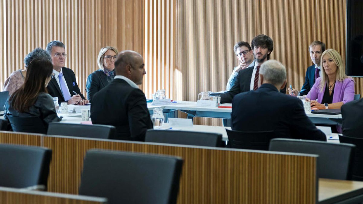 Els grups parlamentaris es van reunir dijous amb Sefcovic.