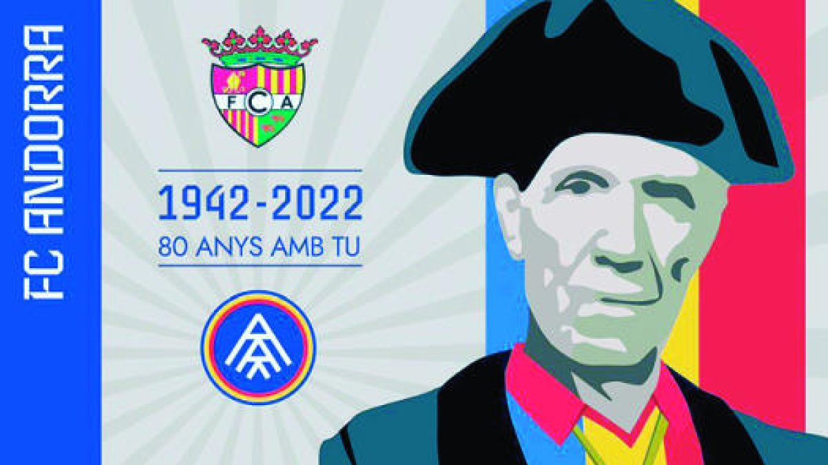 Cartell del 80è aniversari del club