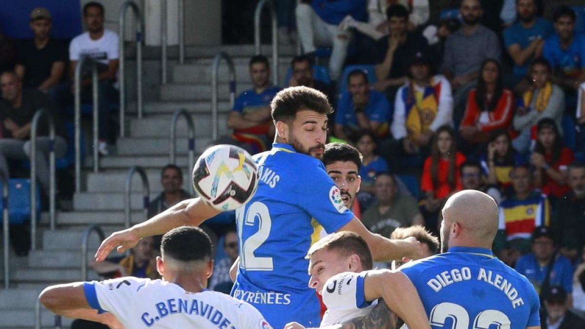 Un moment del partit