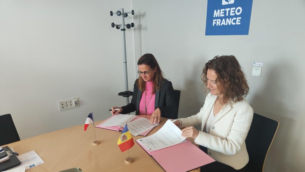 Renovació del conveni de col·laboració entre el servei Meteorològic i Météo France