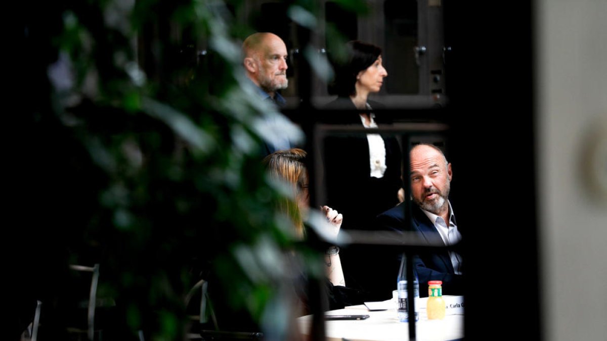 El secretari general de l'USdA, Gabriel Ubach, en una reunió la setmana passada.