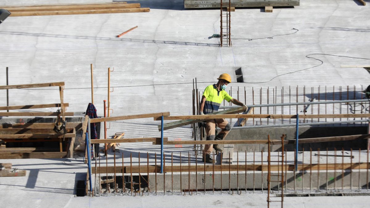 Un operari de la construcció.