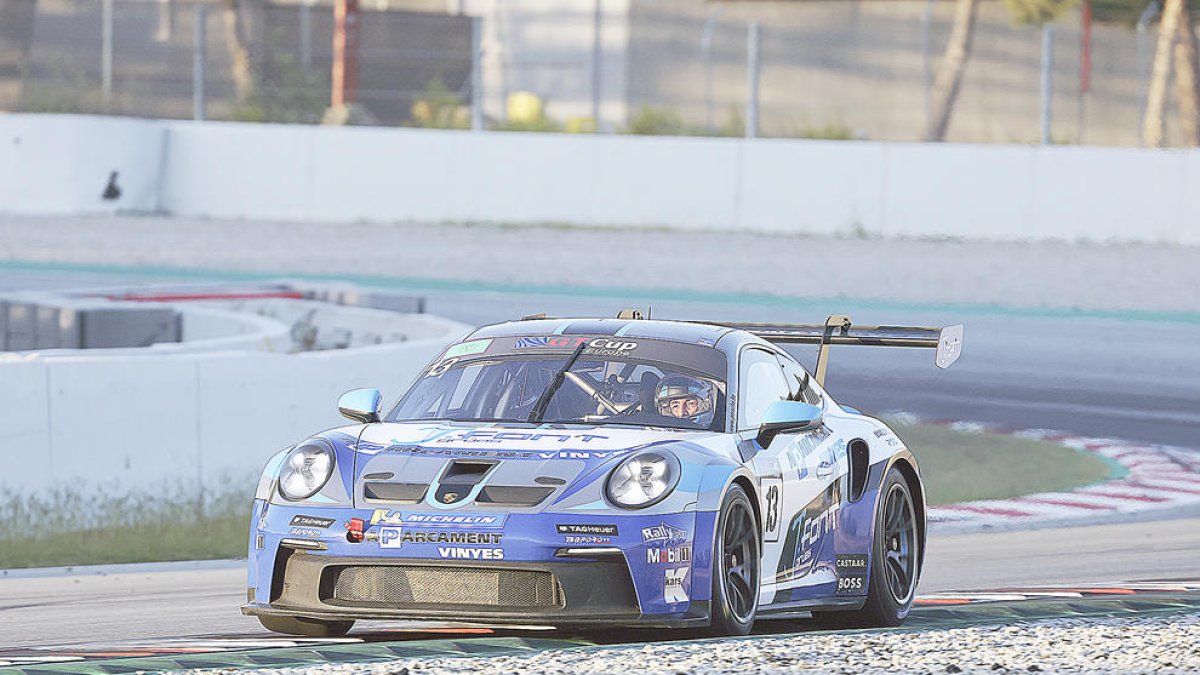 Joan Vinyes, durant una de les curses.