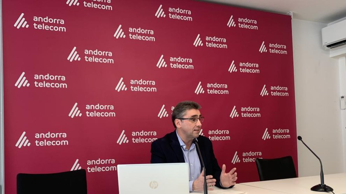 El portaveu d'Andorra Telecom, Carles Casadevall.