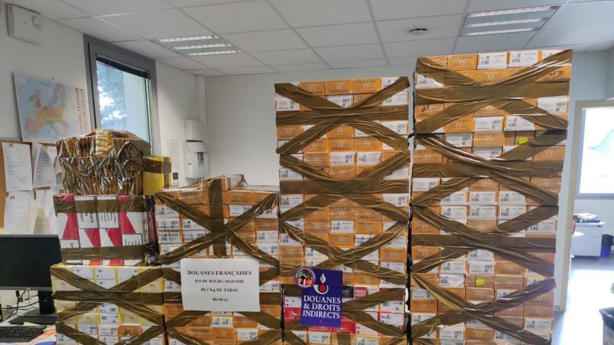 El tabac confiscat pels duaners
