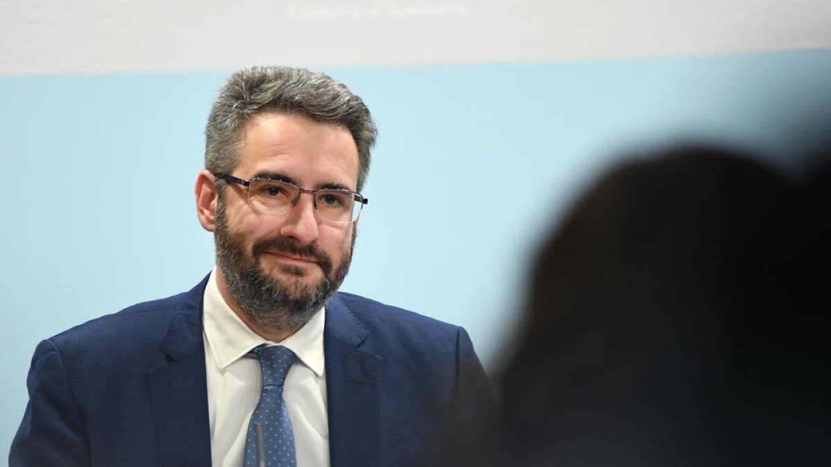 El ministre Jover avui en roda de premsa