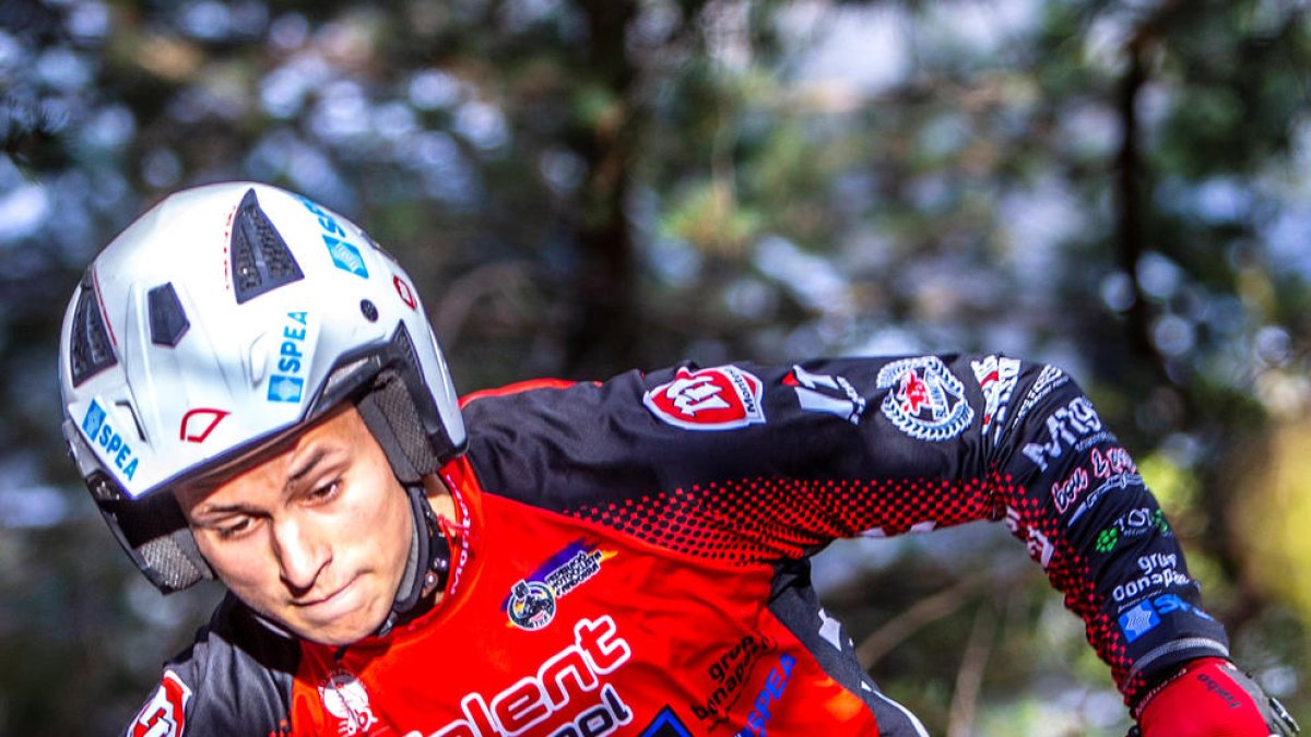 Jordi Lestang durant el Trial d'Aixirivall.
