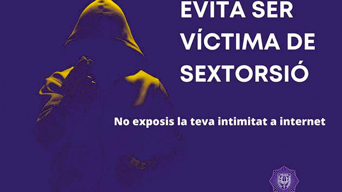 Imatge de la campanya contra la sextorsió.