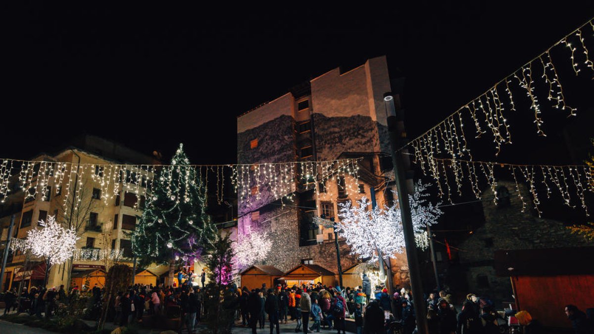 Encesa dels llums de Nadal a Encamp