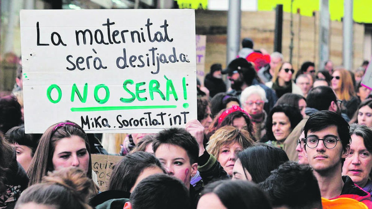 Una manifestació a favor de l'avortament a Andorra.