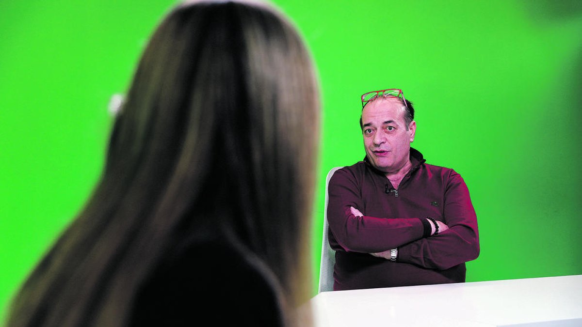 Andrea Tumbarello al programa 'Parlem-ne', de Diari TV.