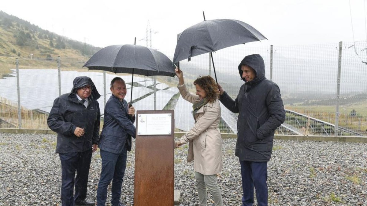 Inauguració del parc fotovoltaic de Grau Roig aquest matí