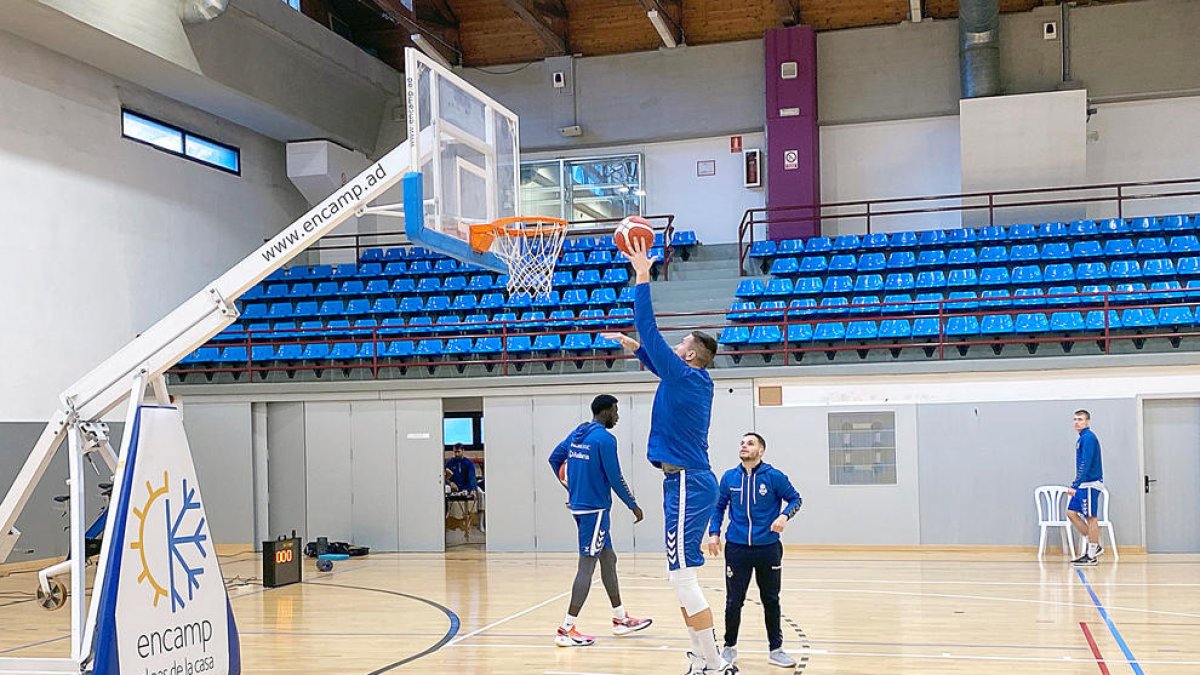 Maric, a l'entrenament d'ahir a Encamp.