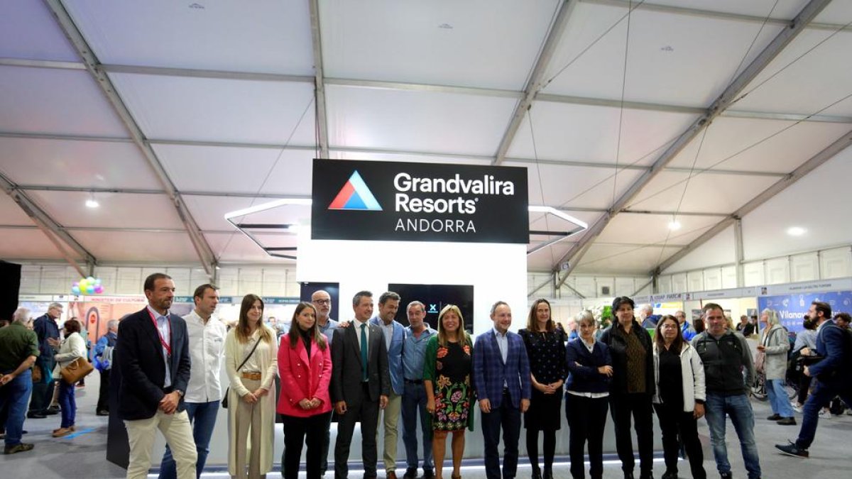 L'estand de Grandvalira a la Fira d'Andorra la Vella