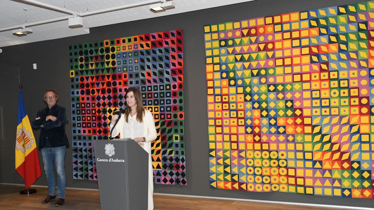Inauguració de la mostra 'Vasarely. De l'art òptic al folklore planetari'