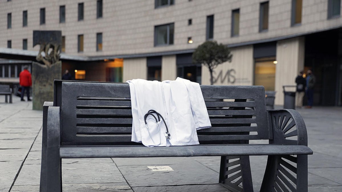 L'exterior de l'hospital de Meritxell.