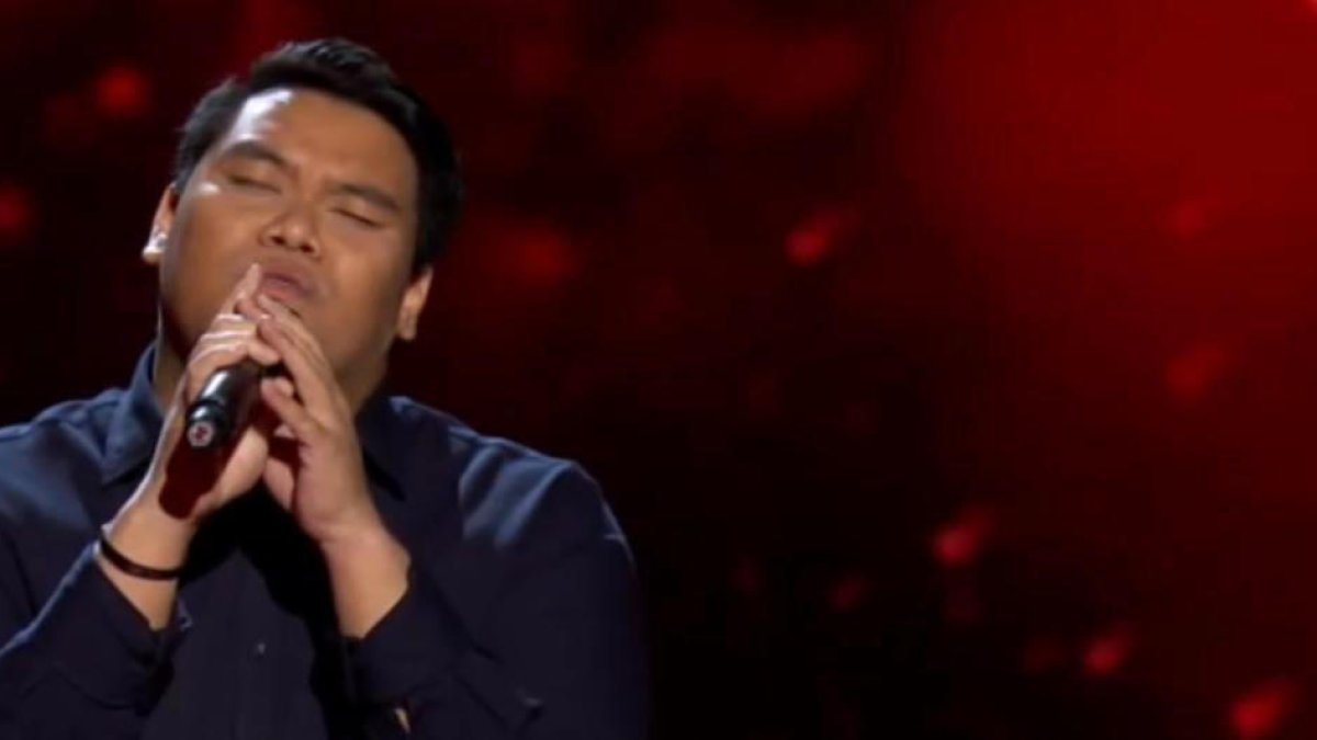 Jaen durant l'actuació a 'La Voz'.