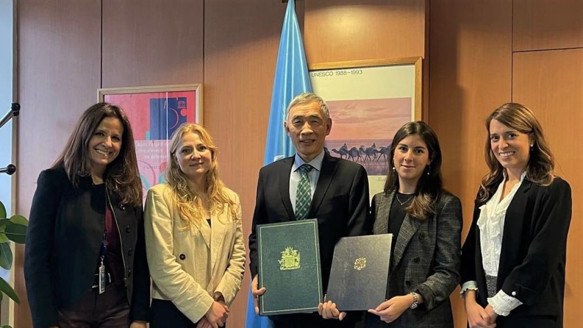 Nahia Roche ha presentat la ratificació del conveni a la Unesco