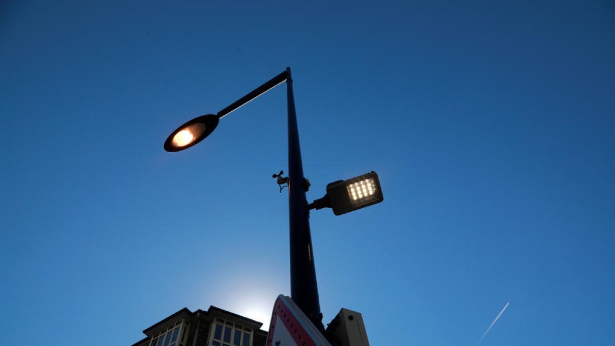 Un fanal a Andorra la Vella.