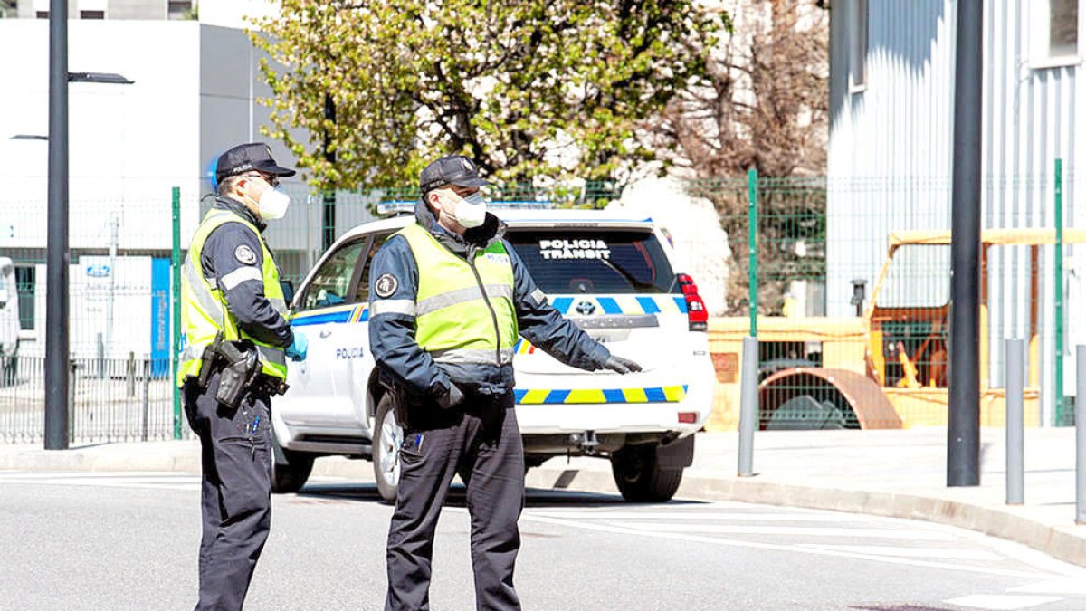 Un control de la policia.