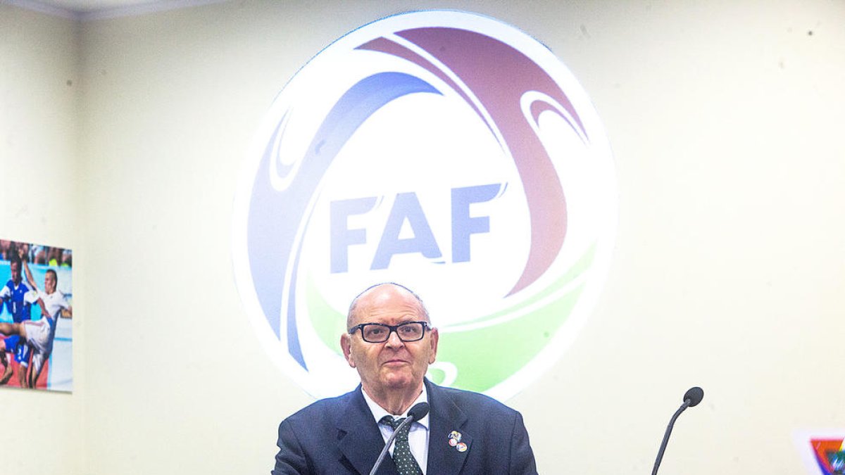 Victor Santos, en una assemblea de la FAF.