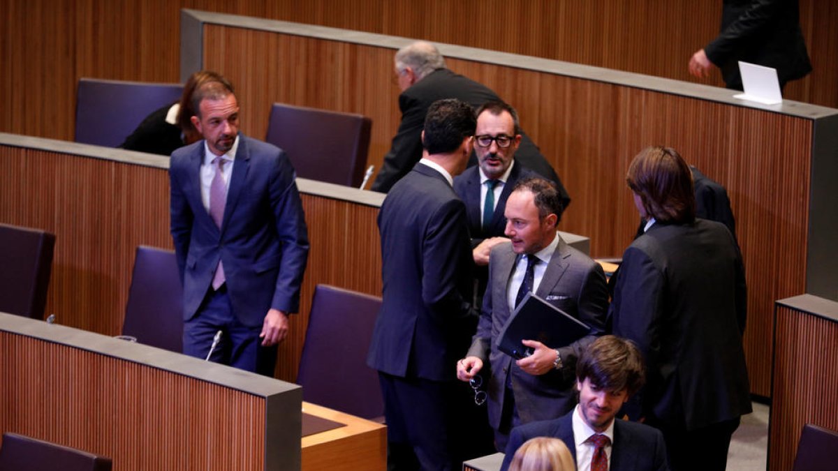 Membres del Govern i de la majoria al Consell General.