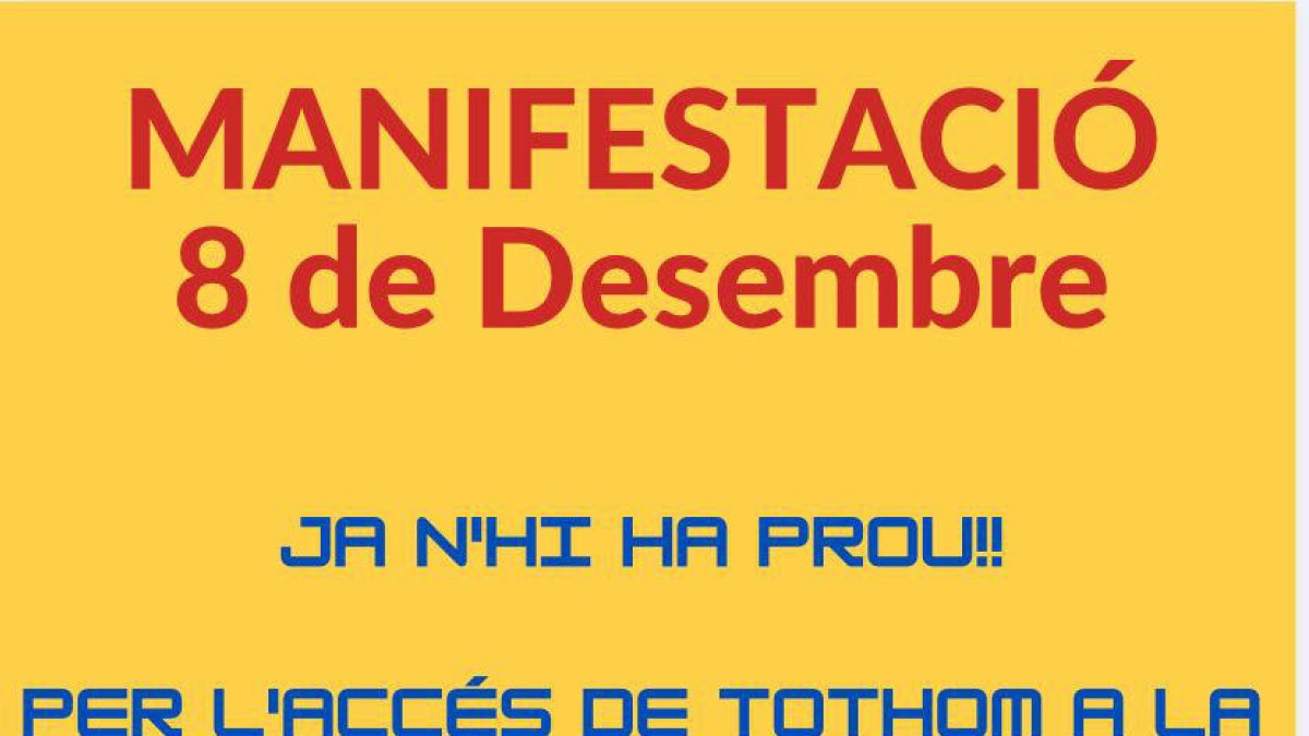 Algunes de les pancartes que es faran servir avui.