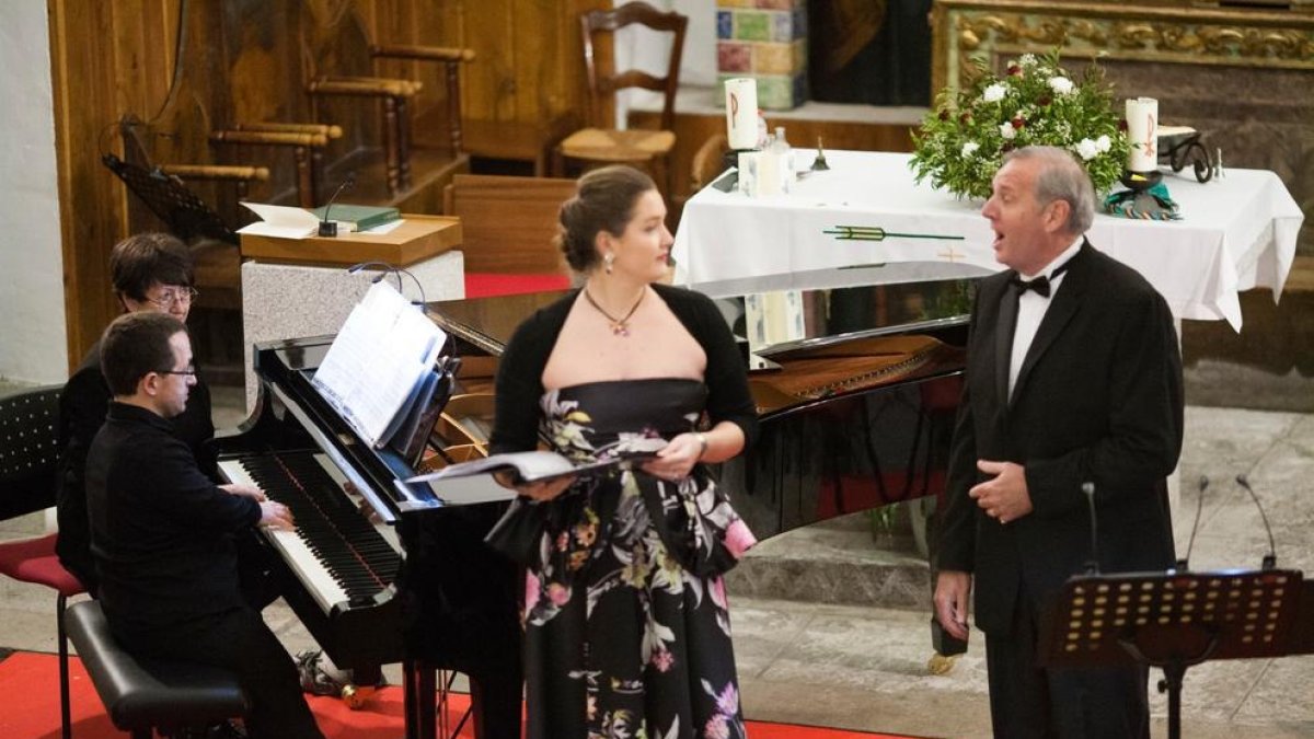 Actuació del trio a la Cambra Romànica del 2018