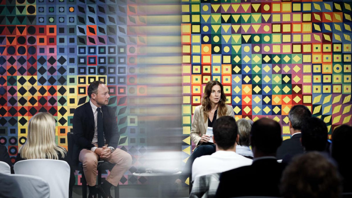 El cap de Govern, Xavier Espot, i la ministra de Cultura i Esports, Sílvia Riva.