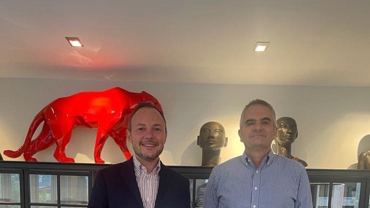 Xavier Espot i Isidre Bartumeu ahir a la tarda