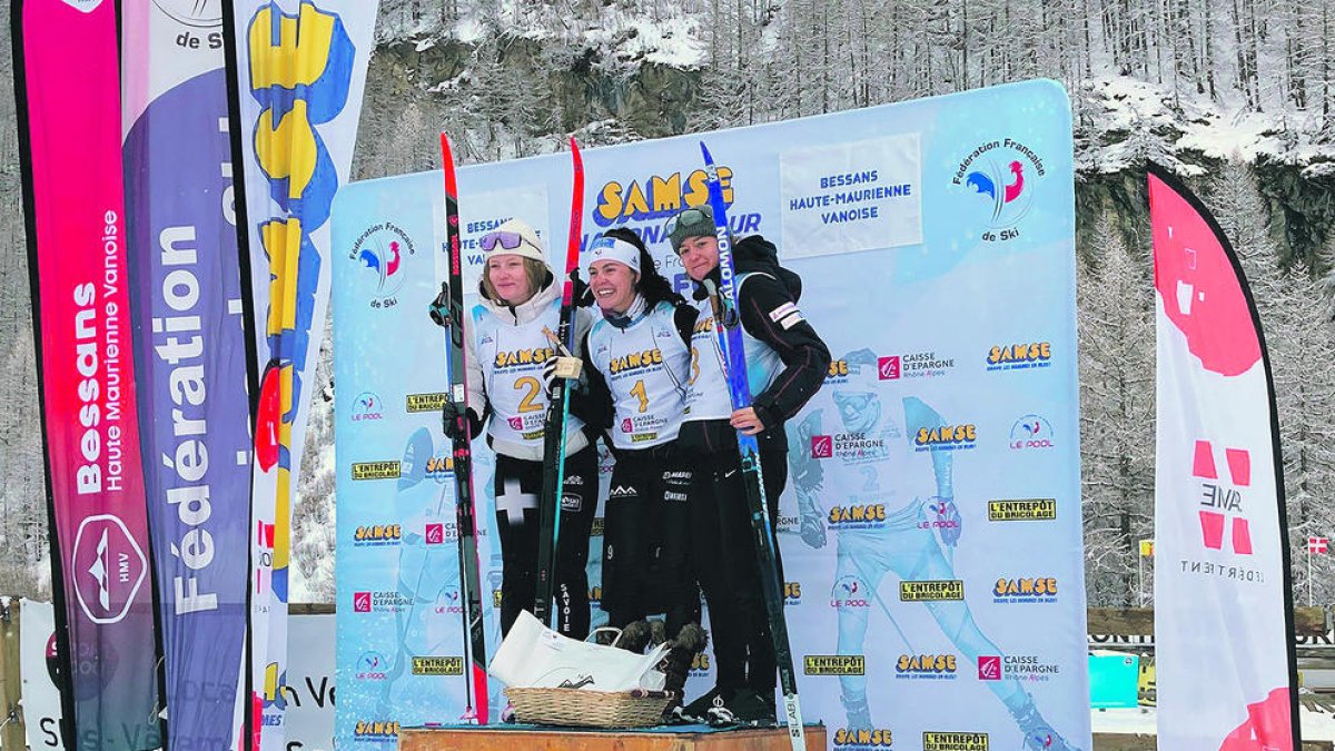 Gina del Rio al podi.