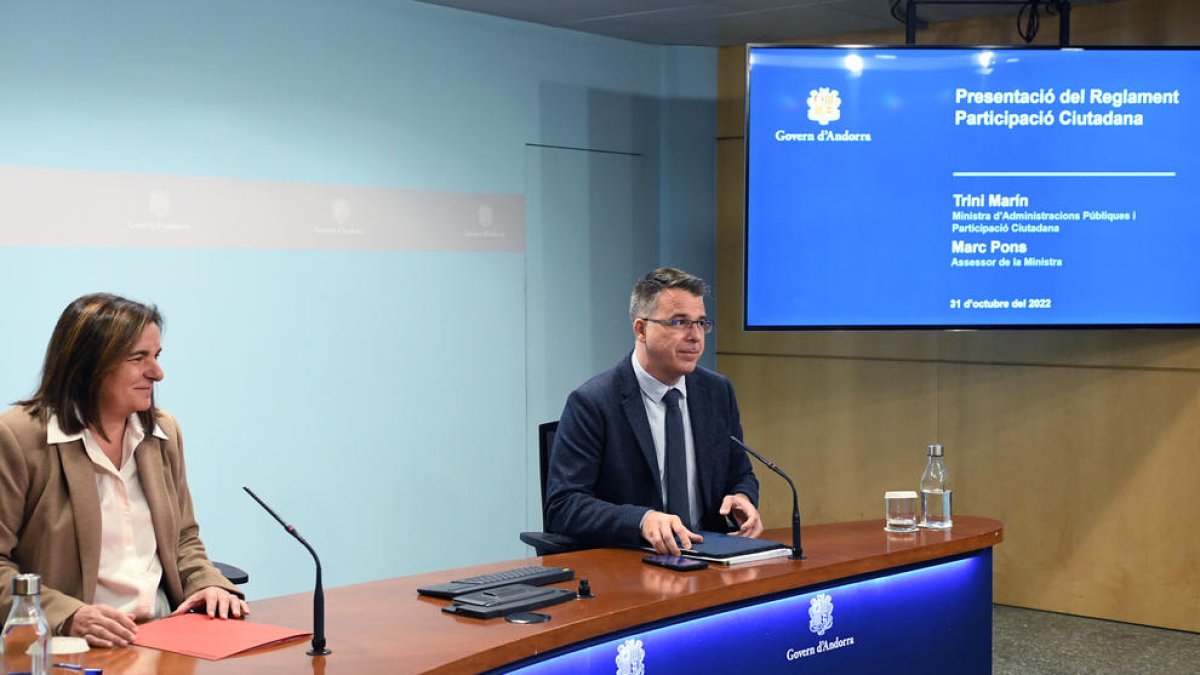 Roda de premsa de presentació del Reglament Participació Ciutadana