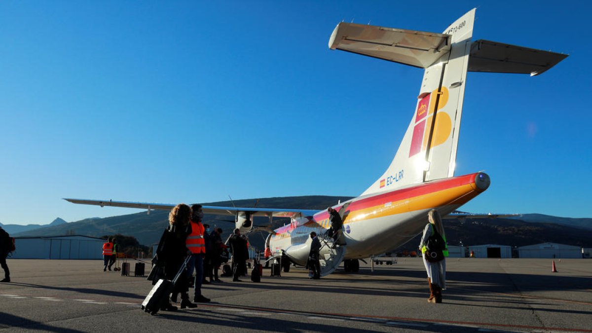 Un dels avions d'Air Nostrum.