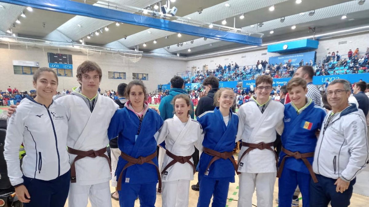 L'equip de la federació, a Pamplona.