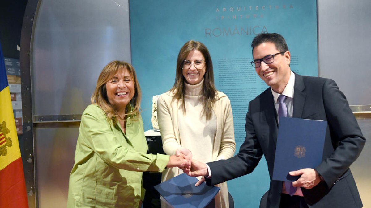 El comú d'Andorra la Vella, Govern i Esports i Molines Patrimonis signen un conveni per difondre la zona arqueològica