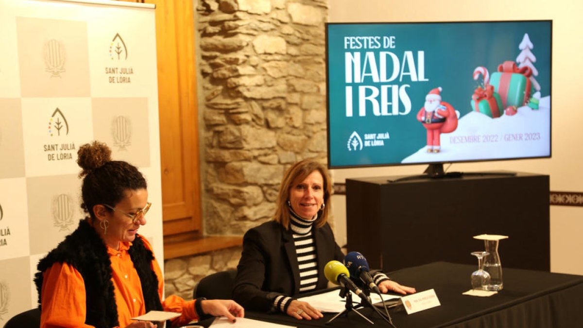 Presentació dels actes de Nadal, ahir.