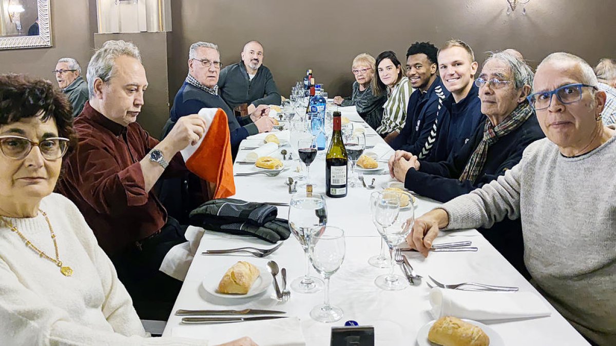 Una de les taules del dinar de Nadal.