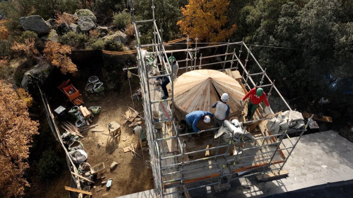El campanar de Sant Vicenç d'Enclar ja està reconstruït