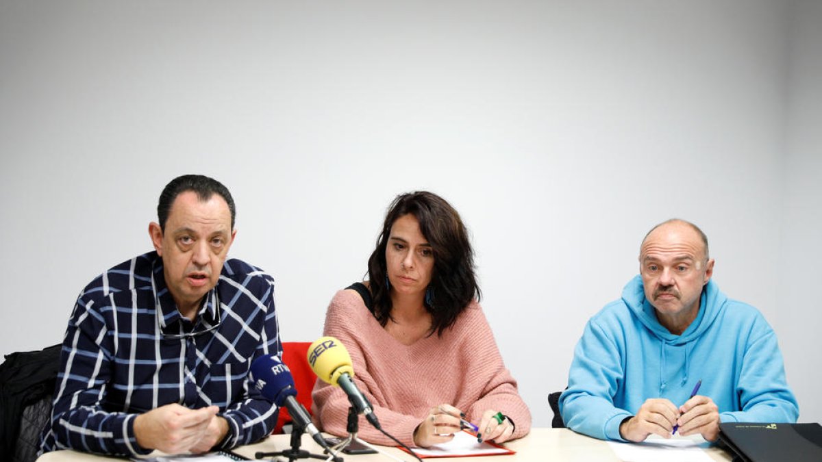 Joan Torra, Carla Guinot i Gabriel Ubach.