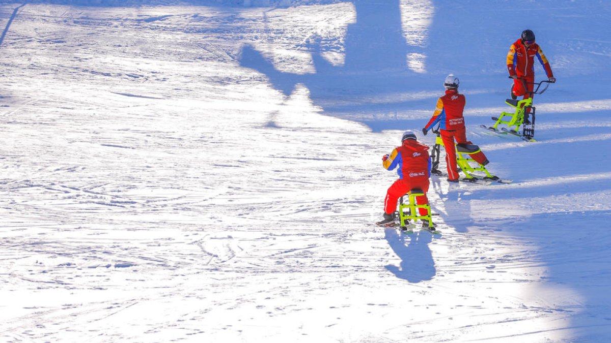 Treballadors de les pistes d'esquí.