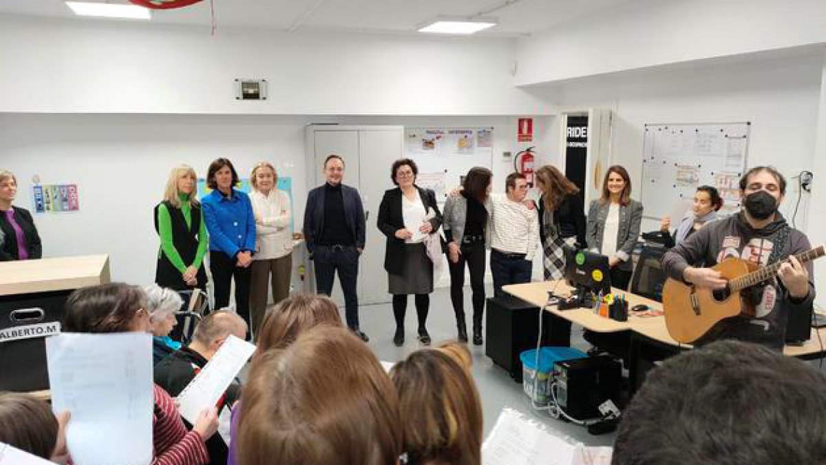 Les autoritats a la fundació.