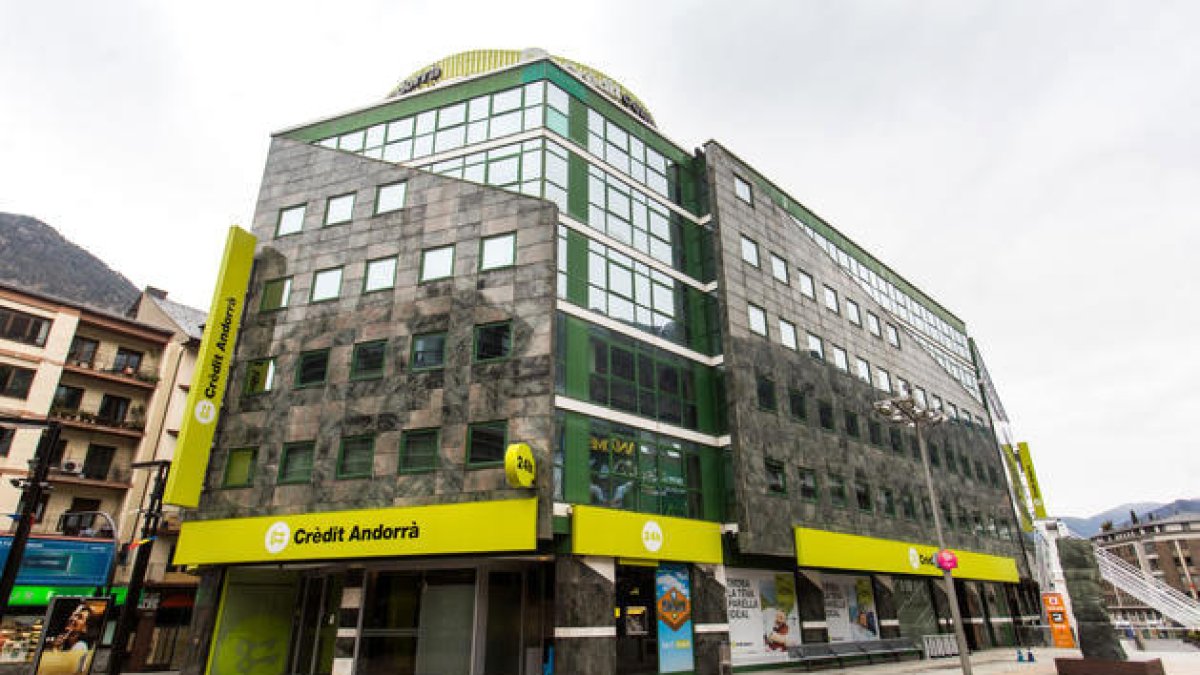 Les oficines de Crèdit Andorrà.